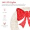 Best Choice Products 48in Pre-Lit Outdoor Christmas Wreath, LED Metal Holiday Décor w/ 140 Lights, Bow